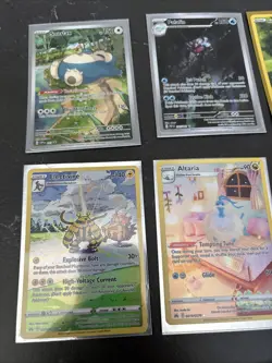 Pokemon Card Lot Of 9 Full Art Holo NM Snorlax And More - Image 4