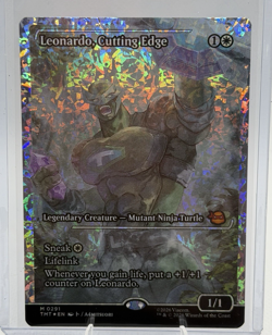 MTG Leonardo, Cutting Edge (Showcase) (Fracture Foil) TMNT - Image 1