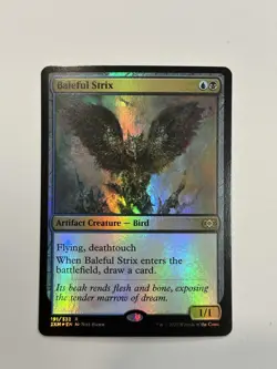 Magic: The Gathering Baleful Strix Double Masters Rare Foil 191/332 Bird - Image 1