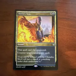 Wizards Dovin's Veto Instant FNM Promos Foil White Blue Magic: The Gathering - Image 1