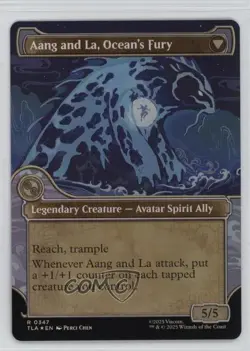Showcase Foil Aang Swift Savior // La Ocean's Fury Magic the Gathering Avatar - Image 2