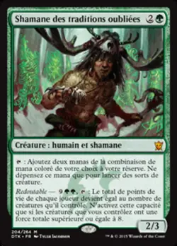 Magic The Gathering MTG SHAMAN OF FORGOTTEN WAYS FRENCH Dragons of Tarkir NM - Image 1