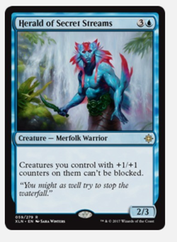 1x Herald of Secret Streams NM-Mint, English Ixalan MTG Magic - Image 1