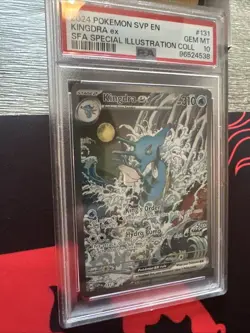 2024 POKEMON SVP EN SV BLACK STAR PROMO #131 KINGDRA EX SFA Special PSA 10 - Image 3