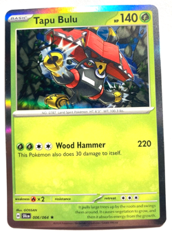 Pokemon Tapu-Bulu Rare + FREE extra Rare card! - Image 1