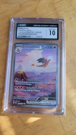 Charizard ex SIR 199/165 Pokemon Scarlet & Violet 151 CGC 10 Gem Mint - Image 1