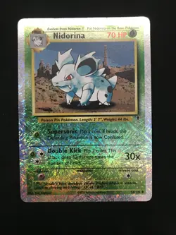 Nidorina 55/110 Reverse Holo Legendary Collection Pokemon Card LP - Image 1