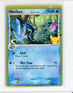 Pokemon TCG Mimikyu SWSH136 Delta Species 25th Celebrations Promo NM - Image 1