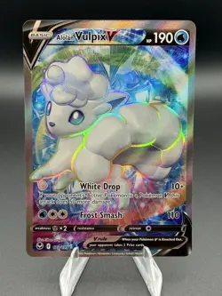 Alolan Vulpix V 173/195 Silver Tempest Full Art Pokemon Card - Image 1