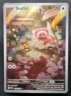 Stufful 154/132 Illustration Rare Mega Evolution Pokemon Near Mint Pack Fresh! - Image 1