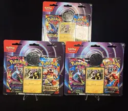 Pokemon Raikou Promo Blister Pack Lot 3 Sealed Mega Evolution Packs - Image 2