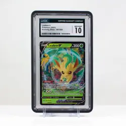Pokemon Leafeon V Holo #007 Evolving Skies 2021 - CGC 10 Gem Mint - Image 1
