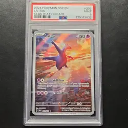 2024 Pokemon Latios 203/191 SV08 Surging Sparks Illustration Rare Holo PSA 9 - Image 1