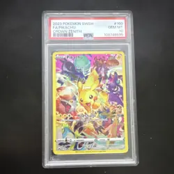 Pokemon Crown Zenith Pikachu Full Art Secret Rare Holo PSA 10 160/159 - Image 1