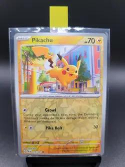 Pokemon Pikachu 018/091 SV: Paldean Fates Reverse Holo - Image 3