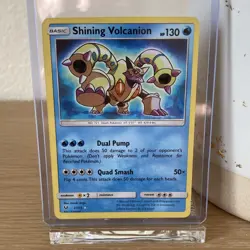 Pokemon Shining Volcanion Shining Legends 27/73 Shiny Holo Rare Basic 130 HP - Image 1