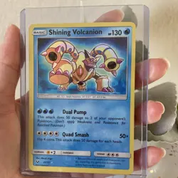 Pokemon Shining Volcanion Shining Legends 27/73 Shiny Holo Rare Basic 130 HP - Image 4