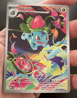 Pokemon TCG - Ivysaur 134/132 Mega Evolution Holo Rare Full Art NM 134/132 - Image 1