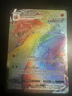 Pokemon Blaziken VMAX 200/198 Chilling Reign Rainbow Secret Rare NM - Image 2