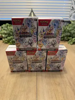 Pokemon TCG Prismatic Evolutions Booster Bundles Lot Of 5 Factory Sealed New - Image 1