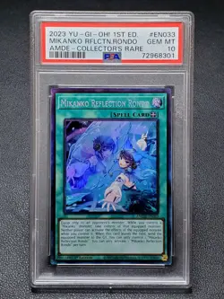 2023 Yugioh AMDE-EN033 Mikanko Reflection Rondo Collector's Rare 1st Ed PSA 10 - Image 1