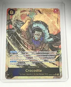 Crocodile - OP14-120 (Alternate Art) - The Azure Sea's Seven (OP14) - Image 1