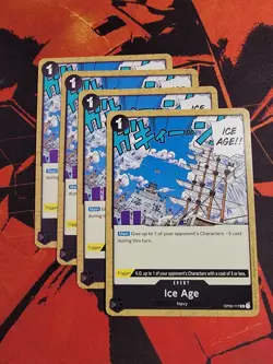 4x OP02-117 Ice Age Event Playset One Piece Card Game Paramount War English NM - Image 1