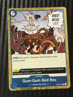 Gum-Gum Red Roc OP04-056 Rare Kingdoms Of Intrigue - One Piece - Image 1