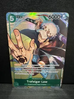 Trafalgar Law OP01-047 SR Alternate Art Romance Dawn One Piece NM - Image 1