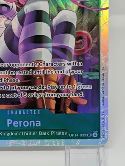 One Piece The Azure Sea's Seven• Perona• OP14-033•SR NM - Image 5