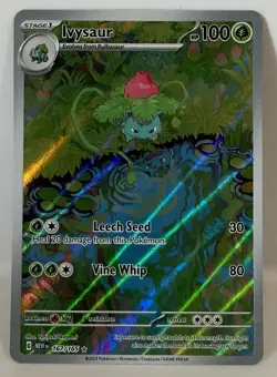 Pokemon TCG Ivysaur Scarlet & Violet 151 Illustration Rare Card 167/165 - Image 1