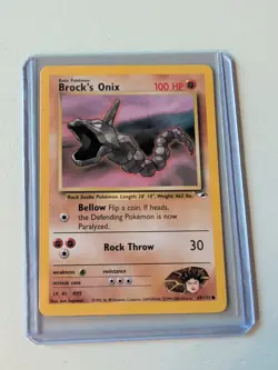 Pokemon TCG Brock's Onix Gym Heroes 69/132 Unlimited Common Card - Image 1