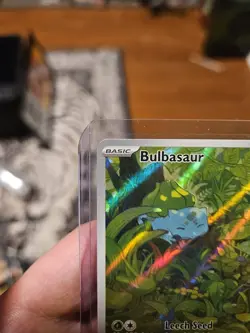 Pokemon Bulbasaur 166/165 Illustration Rare Holo Scarlet & Violet 151 70 HP Card - Image 2