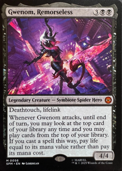 Gwenom, Remorseless - Spider-Man M 0056 Magic The Gathering MTG MYTHIC Card - Image 1