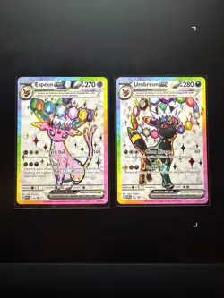 Pokemon TCG: Prismatic Evolutions. Umbreon & Espeon Ex Promo Cards 175 & 176 - Image 1