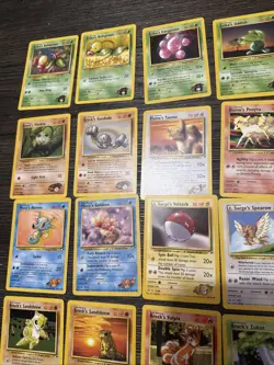 NM/MP (unlimited ) NEAR COMPLETE Pokemon GYM HEROES Set 39-Card COMMON Set - Image 2