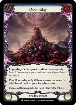 Flesh and Blood FAB Doomsday NM UnlimitedRainbow Foil Monarch - Image 1