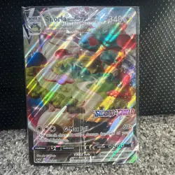 Snorlax VMAX JUMBO Card 142/202 Stamped Gamestop Promo Pokemon Sword & Shield - Image 1