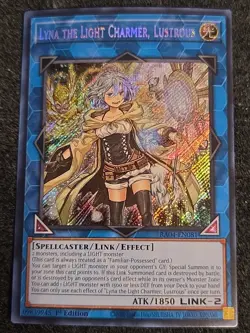 YuGiOh Card: Lyna the Light Charmer, Lustrous RA04-EN081 Secret Rare 1st Ed! NM - Image 1