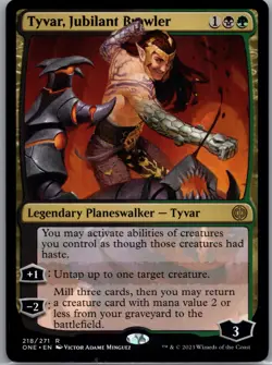 Tyvar, Jubilant Brawler R Phyrexia: All Will Be One 218 NM Normal - Image 1