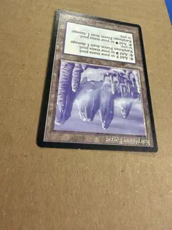 MTG Ice Age LP Karplusan Forest *Misprint* Mountain *Ink Bubble* - Image 4