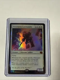 MTG Triceraton Commander Teenage Mutant Ninja Turtles Foil - Image 1
