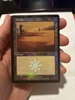 FOIL Plains Basic Land 7th Edition Seventh Edition MTG Magic The Gathering X1 - Image 1