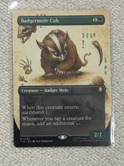Magic The Gathering: Badgermole Cub (Borderless) - Avatar: The Last Airbender - Image 3