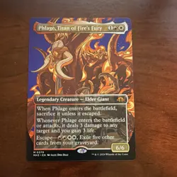 Wizards Phlage, Titan of Fire's Fury Borderless Mythic Legendary Creature Red M… - Image 1