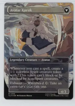 Borderless Foil Legend of Kuruk // Avatar Kuruk #0355 Magic the Gathering Avatar - Image 2