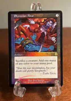 MTG Phyrexian Altar EX/LP Invasion Foil Vintage Rare Magic The Gathering - Image 1