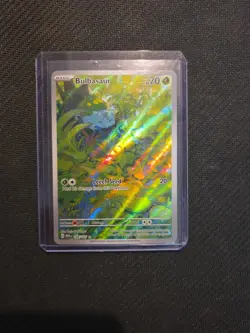 Pokemon TCG Bulbasaur IR 166/165 Scarlet & Violet 151 Card - NM - Image 3