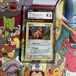 Pokemon Tauros EX Fire Red & Leaf Green Reverse Holo Rare #16 CGC 9.5 - Image 2