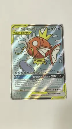 Pokemon Magikarp & Wailord GX TAG TEAM Ultra Rare Holo Team Up 161/181 - Image 2